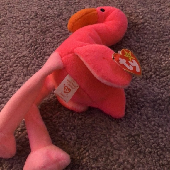 Pinky the Flamingo Collectible Beanie Baby - Picture 8 of 8